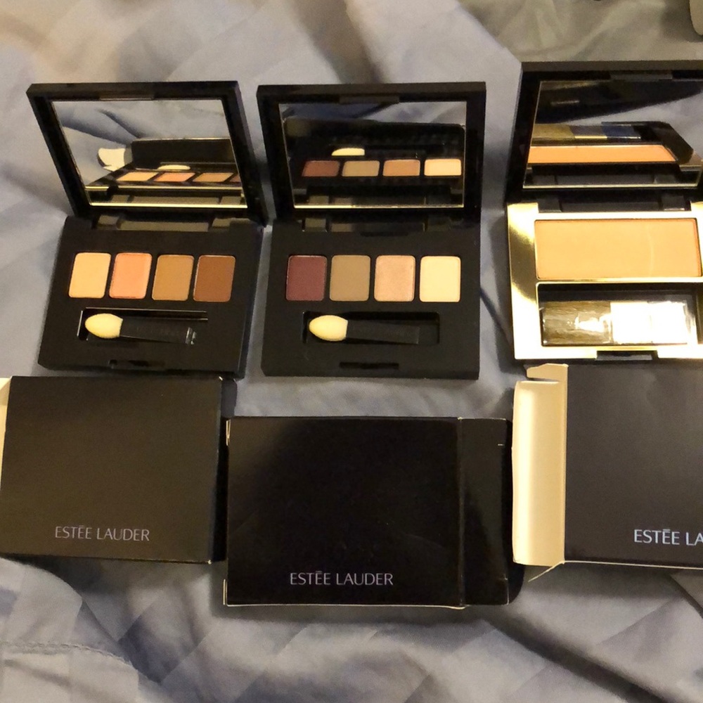 2 Estée Lauder eyeshadow and Estée Lauder Blush